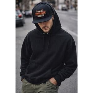 Fasthouse Hat Snapback Mens One Size Black Krest Cycle Club Patch Logo NWT